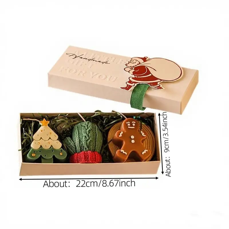 🎅Handmade Christmas Scented Candle Gift Set: A Festive Essential for Atmosphere & Gifting🕯️🎄