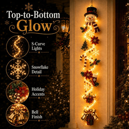 ⏳ Last Day 49% OFF – 🎄Smileadytime™ Glowing Christmas Door Hanger