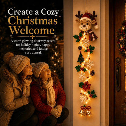 ⏳ Last Day 49% OFF – 🎄Smileadytime™ Glowing Christmas Door Hanger