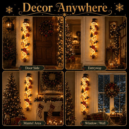 ⏳ Last Day 49% OFF – 🎄Smileadytime™ Glowing Christmas Door Hanger