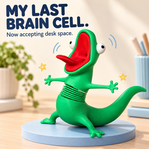 🦎Playful Bobble-Spring Lizard Ornament