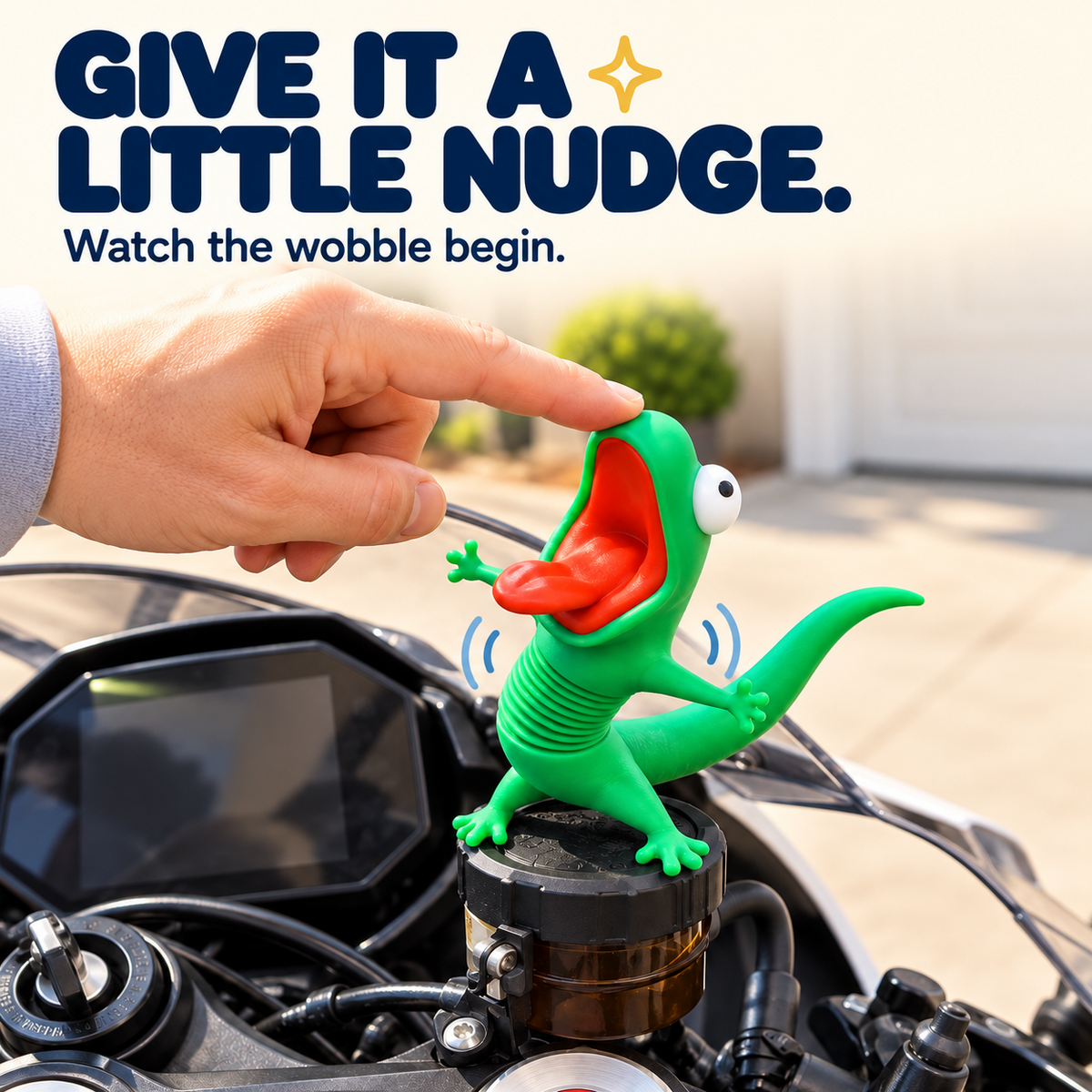 🦎Playful Bobble-Spring Lizard Ornament