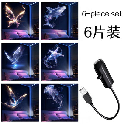Plug-&-Play HD Christmas Projector – 6 or 10 Festive Scenes