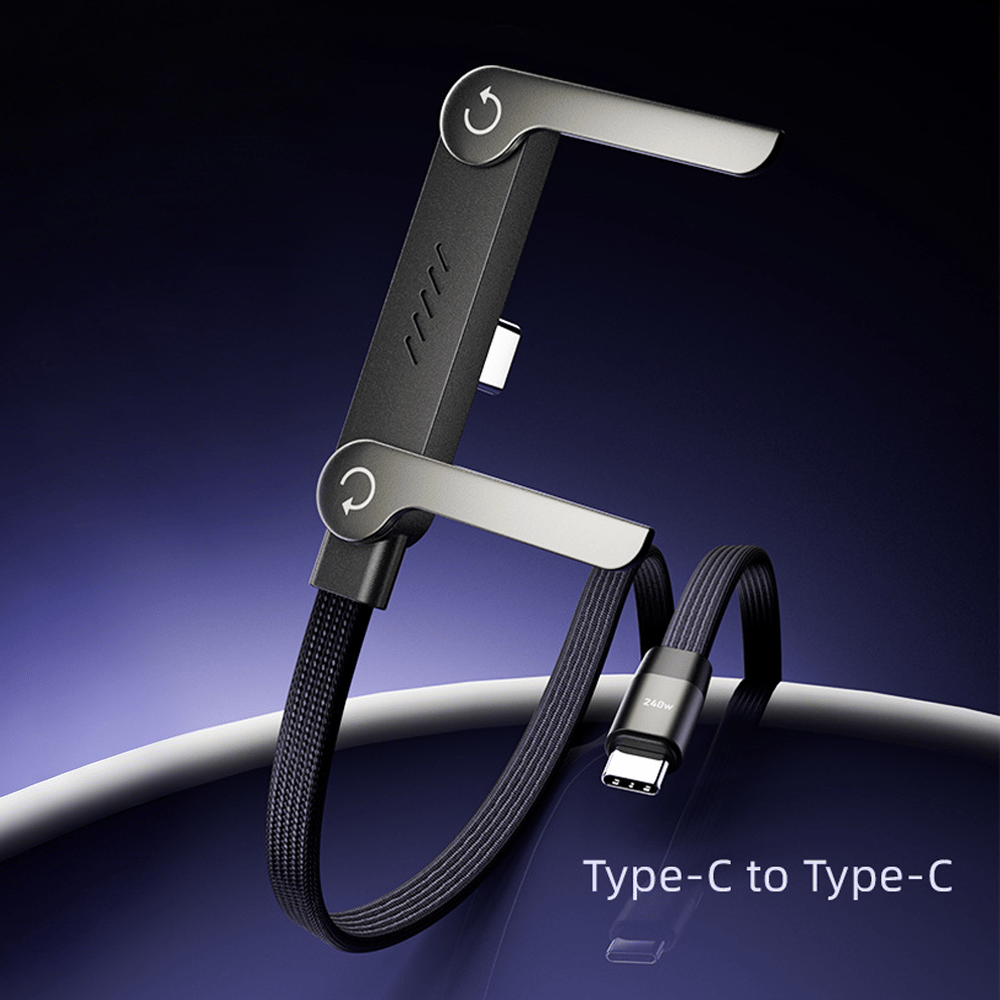 ⚡️240w super fast charging📱Invisible Holder Charger Cable with Stand