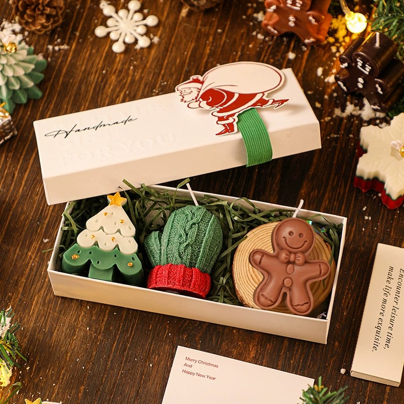 🎅Handmade Christmas Scented Candle Gift Set: A Festive Essential for Atmosphere & Gifting🕯️🎄