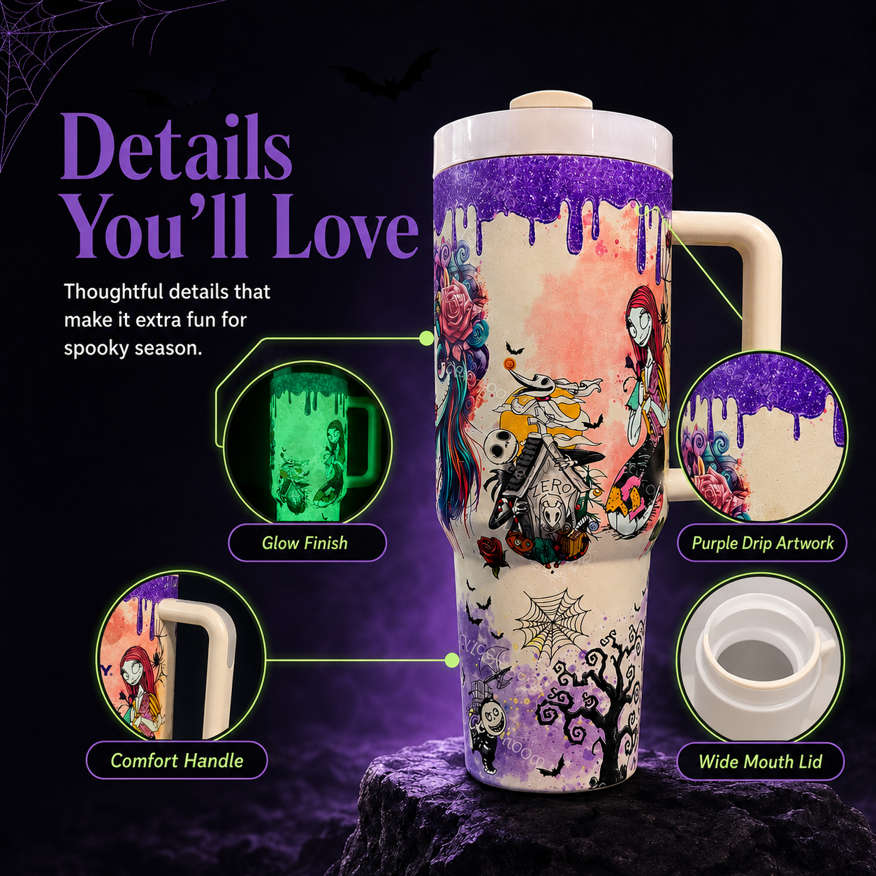 💀Halloween Skeleton Tumbler