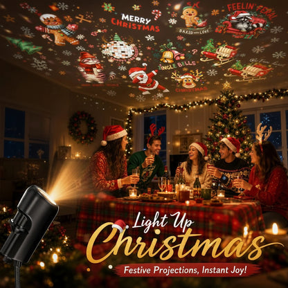 ✨HD Christmas Projector – 6 or 10 Festive Scenes(📦Buy 3 Free Shipping)
