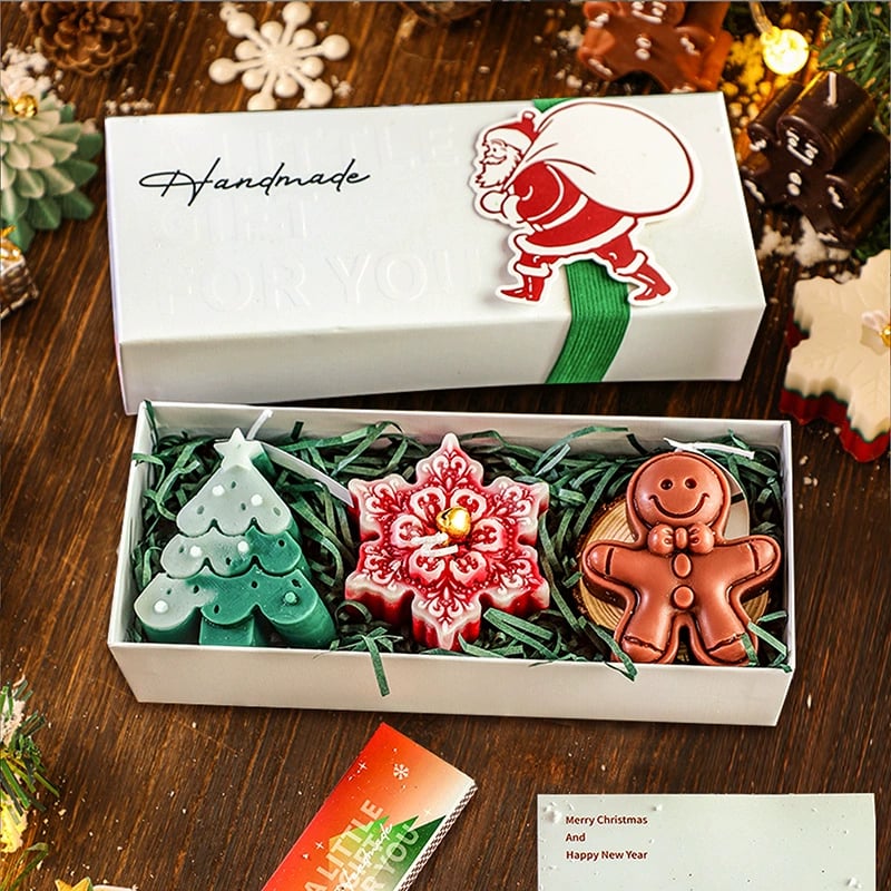 🎅Handmade Christmas Scented Candle Gift Set: A Festive Essential for Atmosphere & Gifting🕯️🎄