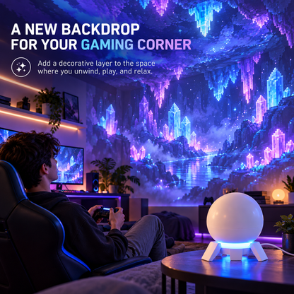 🔥LAST DAY 49% OFF🌆Pixel Fantasy Scene Projector – Ambient Decor for Gaming Rooms