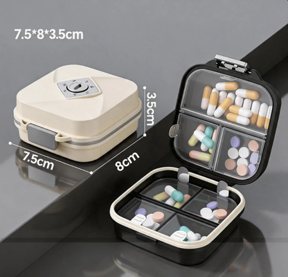 7-Day Double Layer Moisture-Proof Travel Pill Box, Portable Weekly Pocket Medicine Organizer