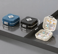 Set of 3 Small 7-compartment Pill Cases