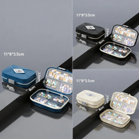Set of 3 Large 7-compartment Pill Cases