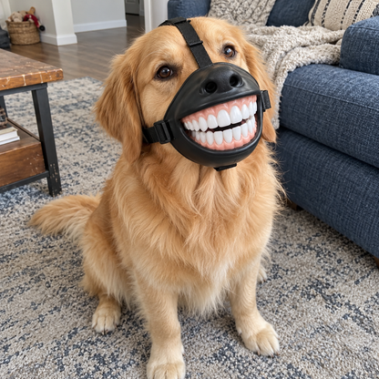 Big Smile Energy Funny Dog Muzzle