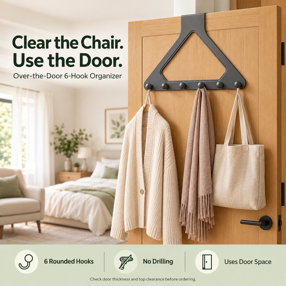 Over-the-Door Triangle Hanging Organizer