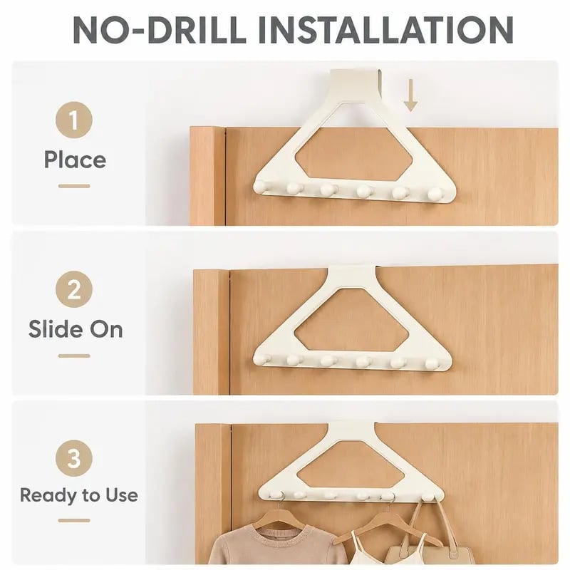 Over-the-Door Triangle Hanging Organizer